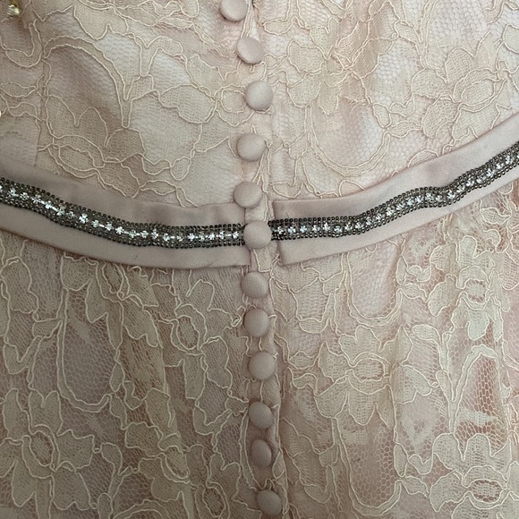 Madeline Gardiner pink laced dress. Only worn once for 5 hrs - Picture 3 of 5